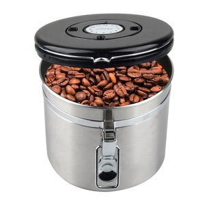 Stainless Steel Kitchen Food Storage Jar <strong>Cereal</strong> Storage <strong>Box</strong> 1400ml Coffee Bean Sealed Canister - Product Image 5