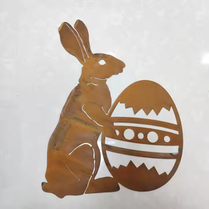 Art mural extérieur/intérieur personnalisable de haute qualité, style Art Déco, en acier corten résistant aux intempéries, pour projets de parcs - Product Image 1