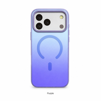 Coque Holographique Dégradée In-Mold pour iPhone 17 Pro Max, Magnétique, Translucide, Anti-Rayures, Compatible Charge Sans Fil, Vente en Gros