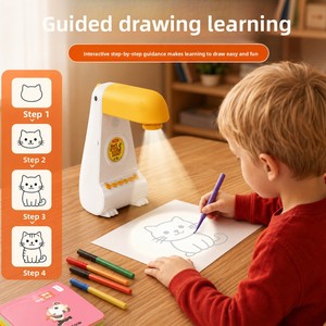 โปรเจคเตอร์วาดรูปอัจฉริยะแบบใหม่สำหรับ<span class=keywords><strong>เด็ก</strong></span> ข้ามพรมแดน ใช้พลังงาน AI สร้างสรรค์ภาพวาด ฝึกทักษะการวาด<span class=keywords><strong>ตาม</strong></span>เส้น ของเล่นเสริม<span class=keywords><strong>พัฒนาการ</strong></span> วัสดุพลาสติก สำหรับ<span class=keywords><strong>เด็ก</strong></span>ทุกเพศ อายุ 4 ปีขึ้นไป - Product Image 2