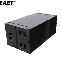 Diseño de Caja de Altavoz de Audio Subwoofer Activo Doble de 18 Pulgadas KS28 PA