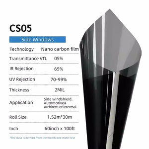 Film <span class=keywords><strong>occultant</strong></span> PET 1.52x30M de qualité 3M pour voitures anti-rayures 90% IR99 % UV Block OEM/ODM Nano Carbon Car Sticker - Product Image 2