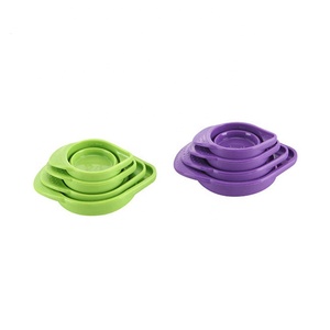 <span class=keywords><strong>4PC</strong></span> làm tổ ráp Silicone đo cup đặt thân thiện với môi 1/4 1/2 1/3 1 cup - Product Image 4