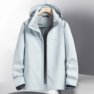 Veste à capuche détachable multifonctionnelle unisexe coupe-vent et imperméable pour l'extérieur Veste rigide souple, confortable et élégante - Product Image 5