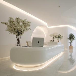 Mostrador de Recepción Extensible de Plástico PETG Moderno de Alta Calidad para Uso Comercial en Hoteles, Oficinas, Centros Comerciales, Salones y Spas - Marca ST Modelo 01 - Product Image 6