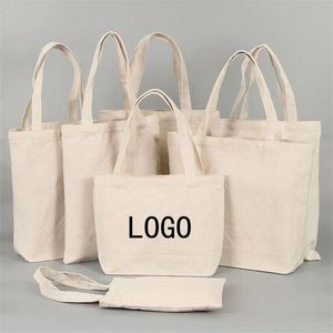 Sac fourre-tout en toile de taille moyenne personnalisable avec longue anse et motif lettres pour la publicité et les promotions commerciales - Logo personnalisé - Product Image 5