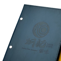 Porte-menu en cuir personnalisé A5, porte-cartes de boissons pour restaurant, reliure de menu, dossier de menu