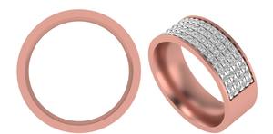 Anillo de 1 quilate con diamante cultivado en laboratorio, corte brillante, redondo, certificado IGI, plateado, regalo romántico para novia, banda de boda - Product Image 3