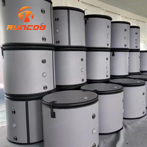 Baignoire portable extérieure <span class=keywords><strong>spa</strong></span> avec logo personnalisé seau <span class=keywords><strong>gonflable</strong></span> rond en PVC pour bain de glace avec couvercle pour thérapie par le froid - Product Image 4