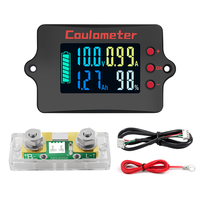 Compteur de Coulomb pour batterie Peacefair PZEM-037XH 8-100V 0-999Ah, testeur de capacité de batterie LCD pour pack de batteries 36V 72V