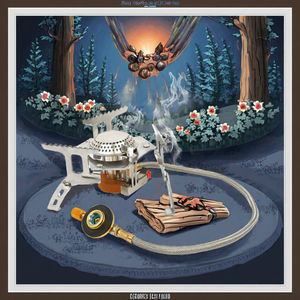 Réchaud à gaz portable mini en acier au butane, pliable, pour camping et alpinisme en extérieur - Product Image 3