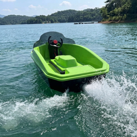 Bateau électrique Rush Wave Go Kart 16KW, coque EPP, mini jet-boat électrique deux places pour location commerciale en parcs aquatiques et lacs