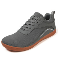 Chaussures de course unisexes pour hommes grandes tailles (EU 40-46) – Baskets respirantes en maille à semelle souple et bout large – Chaussures décontractées pour couple