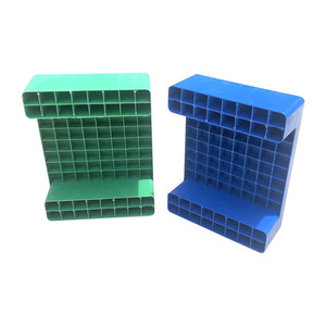 Palette en plastique plate à neuf pieds bleu-vert pour le stockage de marchandises empilées - Product Image 2
