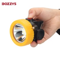 Linterna Frontal LED Súper Brillante BOZZYS, Portátil, Recargable, a Prueba de Agua, con Batería, para Minería de Carbón, Construcción, Uso Industrial