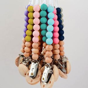 Chaîne de sucette en silicone de qualité alimentaire, cadeau de fête pour bébé, cadeau de baptême pour nouveau-né, fournitures de fête - Product Image 3