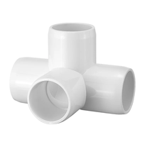 Ventes chaudes Raccords de tuyauterie en PVC plastique ANSI DIN Surface lisse SCH40 avec adaptateur mâle femelle union 3 voies 4 voies Prise coude en PVC