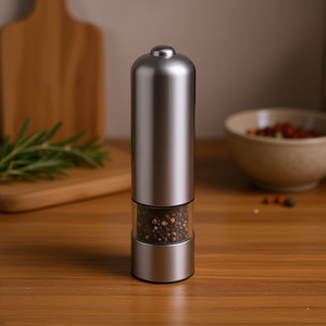 Molinillo Eléctrico de Sal y Pimienta de Acero Inoxidable, Ajustable, Herramienta de Cocina para Sazonar - Product Image 3