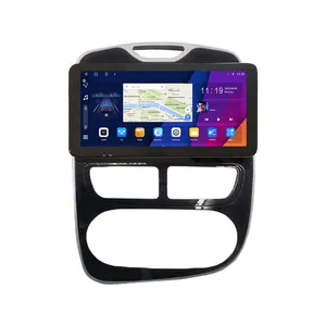 Pour RENAULT <span class=keywords><strong>CLIO</strong></span> <span class=keywords><strong>2013</strong></span> 2014 2015  Écran QLED 10,33 pouces Appareil d'autoradio double 2 Din Stéréo GPS Navigation Radio de voiture Android - Product Image 1