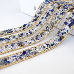 Deepeel AP094 2Cm DIY Dress Ren Vật Liệu Appliques Trim Hot Khoan Vá Tay May Đính Cườm Vải Ren - Product Image 4