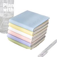 Carnets en gros imprimés, carrés, en cuir souple, couleur bonbon, avec journal, fournitures de bureau