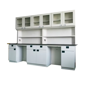 Table moderne robuste et fonctionnelle organisée <span class=keywords><strong>de</strong></span> laboratoire en métal avec étagères en verre pour la <span class=keywords><strong>recherche</strong></span> <span class=keywords><strong>scientifique</strong></span> et l'éducation - Product Image 3