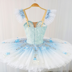 T0326 nouvel arrivage <span class=keywords><strong>Tutu</strong></span> de Ballet professionnel pour filles, <span class=keywords><strong>Tutu</strong></span> de crêpes <span class=keywords><strong>bleu</strong></span> <span class=keywords><strong>ciel</strong></span> - Product Image 2