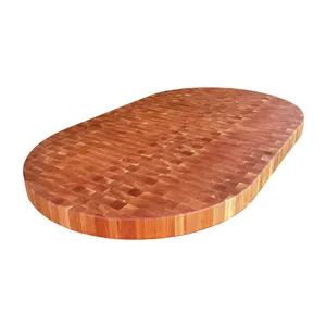 थोक द्वीप पनीर-उच्च गुणवत्ता अंत अनाज चेरी लकड़ी कसाई ब्लॉक टेबल रसोई द्वीप countertops