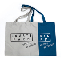 Sac fourre-tout en toile grande capacité avec impression sérigraphique, poignée renforcée, idéal pour les boutiques de détail et les cadeaux d'entreprise