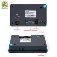 Écran tactile LCD TFT 4,3 pouces, communication RS485 ou 232 ou 422, DC10--30V, HMI pour contrôle industriel, PLC programmable