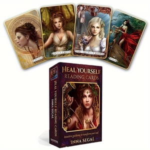 Cartas de <span class=keywords><strong>Tarot</strong></span> Personalizadas con Propiedades Curativas, 54 Cartas Curativas, Incluyendo Adivinación, Reflexión Personal y Guías de <span class=keywords><strong>Salud</strong></span> Mental - Product Image 2