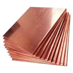 99.99% Pure Copper Plate 1mm 2mm 3mm Pure Copper Sheet with Factory Price T1 T2 T3 Copper Plate
