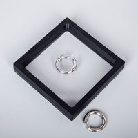 Film PE Boîte à bijoux transparente résistante à l'oxydation Anneaux personnalisés Boucles d'oreilles Boîte de présentation de bijoux