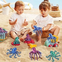 Figurine de pieuvre articulée imprimée en 3D, créature marine flexible et oscillante, jouet anti-stress pour bureau, figurine animale de collection, cadeau