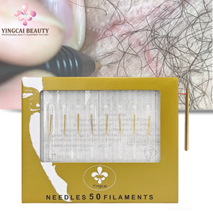 Agujas de Electrólisis <span class=keywords><strong>para</strong></span> Depilación <span class=keywords><strong>Facial</strong></span> 24k GoldNeedle K2 K4 F2, Uso Profesional en Clínicas Estéticas, Spas y Salones de Belleza - Product Image 1