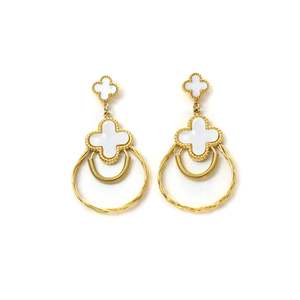 Pendientes Colgantes de Moda en Acero Inoxidable 316L con Baño de Oro PVD, Sostenibles y Resistentes - Product Image 1