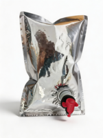Sachets autoportants en PE de qualité alimentaire sans BPA, thermosoudés avec valve, pour boissons gazeuses et autres boissons