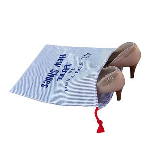 Высококачественная Роскошная натуральная Экологичная хлопчатобумажная ткань со шнурком для обуви, мешок для пыли, распродажа - Product Image 3