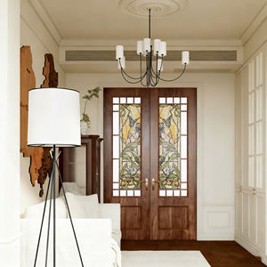 Europeu Velho Dinheiro Estilo Castelo Porta Villa Porta com Original Madeira Textura Vintage Duplo Porta Clássico - Product Image 4