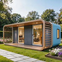 Maison conteneur Apple de haute qualité, style moderne et luxueux, avec balcon, maison conteneur préfabriquée.
