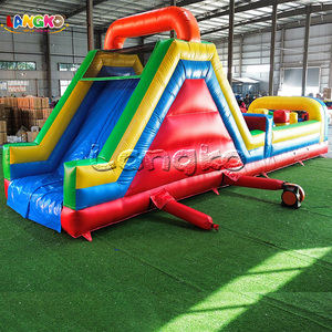 Parcours d'obstacles gonflable commercial à louer pour fêtes, château gonflable, jeux gonflables populaires et abordables pour les fêtes d'enfants - Product Image 5