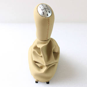 Pommeau de levier de vitesse de voiture en cuir beige, 5 ou 6 vitesses, ergonomique, compatible Renault - Product Image 5