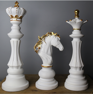 Décoration créative pour la maison, décoration reine, roi, cheval, ornement d'échecs, cadeau, jeu de pierres de luxe, <span class=keywords><strong>2023</strong></span> - Product Image 2
