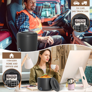Boîtes à lunch électriques portables Herrfilk 100W Lonchera Electrica Capacité 1,2L Boîte à lunch électrique chauffe-aliments - Product Image 4