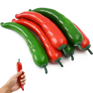 ZhiXia personnalisé en gros mousse artificielle faux légume faux poivre rouge vert Simulation réaliste piment pour la maison cuisine fête - Product Image 3