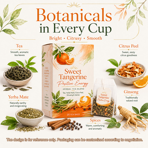Mezcla de Extracto Herbal de Mandarina Brillante, Extracto Botánico de <span class=keywords><strong>Yerba</strong></span> <span class=keywords><strong>Mate</strong></span> en Polvo, Cafeinado - Product Image 2