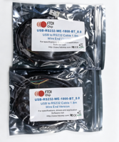 CÂBLE USB-RS232-WE-1800-BT-0.0 FTDI, USB vers RS232 SÉRIE, 1.8M, EXTRÉMITÉ DE FIL