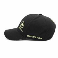 Casquette de baseball en toile à 6 panneaux, style sportif formel, logo personnalisé, haute qualité, unisexe, réglable, broderie 3D, 100% polyester