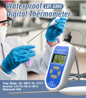 Termómetro Digital Instantáneo a Prueba de Agua con Alarma, IP68 HACCP, Termómetro Digital de Laboratorio