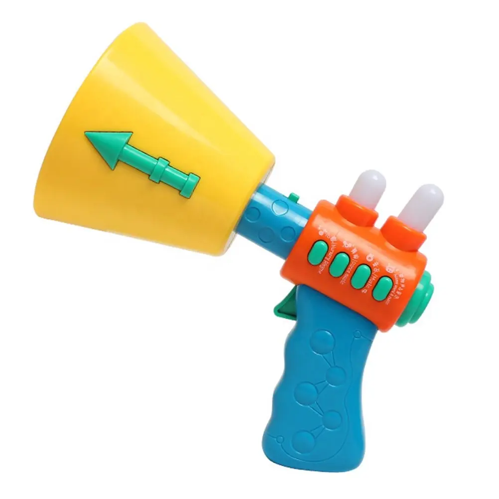 Giocattolo megafono in plastica con musica e luce, altoparlante elettrico per bambini tromba microfono corno per la prima educazione